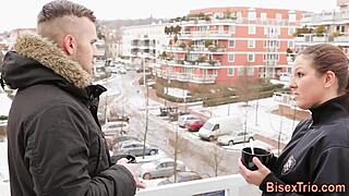 Bisex Hunk Cums On Slut In Group Orgy Handjob