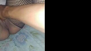 Teen Latina gets wild outdoors in intense action.