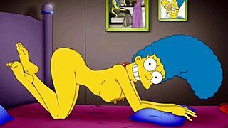 This Simpsons parody Hentai cartoon features Marge, the sexy housewife, having her behind taken both in the gym and at home while her husband is at work