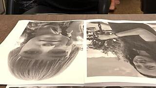 Intense cum tribute to shaved teen pussy