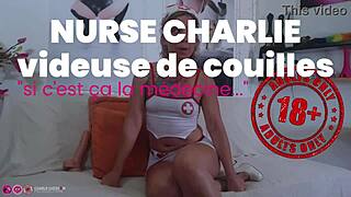 Milf Nurse Charlie Deepthroats And Masturbates