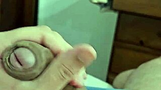 This cute Brazilian twink shows off his big penis.