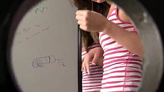 Yo, check Victoria Lowson at Texas glory hole bathroom! 😜