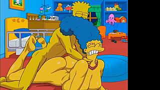 This Simpsons parody Hentai cartoon features Marge, the sexy housewife, having her behind taken both in the gym and at home while her husband is at work