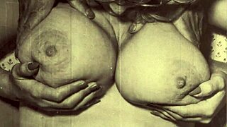 Man, this vintage milf with big tits is pure retro heat!