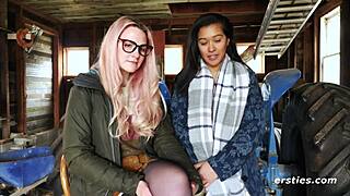 Hanna enjoys an anal dildo from Jin.