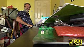 milf throated by pascal in submissive blowjob