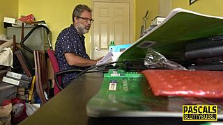 milf throated by pascal in submissive blowjob