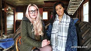 Hanna enjoys an anal dildo from Jin.