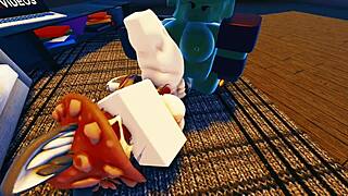 Roblox Porn Compilation 1 Brings Cute Cartoon Characters to Life. Monster Cock Action in 3D Stuns!