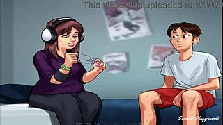 Fucking green monster in summertime saga