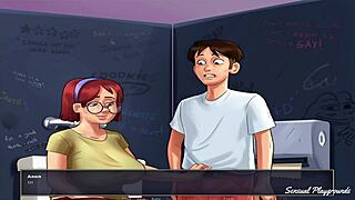 Fucking green monster in summertime saga