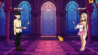 Princess Sophia's hentai game: Brat princess undresses