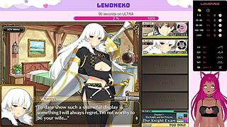 Vtuber Lewdneko Plays Evenicle Part 3 with Cute Anime Creampie Moaning