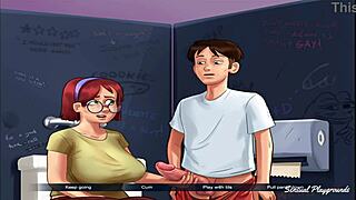 Fucking green monster in summertime saga