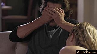 Smalltitted Stepsister Riding Stiff Cock!