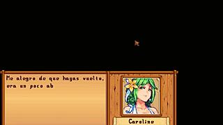 xtardew valley - jodi and caroline in the spa in spanish - stardew valley