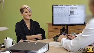 Czech Milf Rides Creditor For Sex At Work Casting!