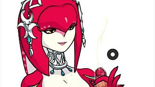 Mipha from Legend of Zelda in hot hentai compilation