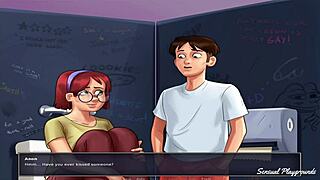 Fucking green monster in summertime saga