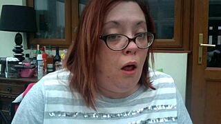 BBW Tina Snua Smokes First Cigarette Of The Morning, Coughing Fetish With Glasses