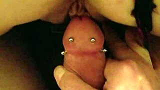 wife teases hard cock in playful moment