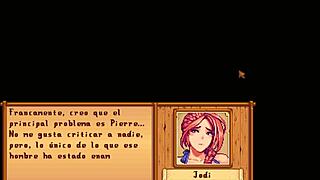 xtardew valley - jodi and caroline in the spa in spanish - stardew valley