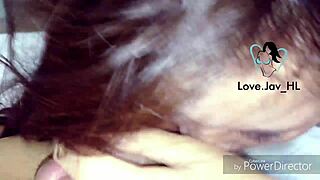 girlfriend blows vietnamese friend in asian bedroom