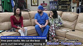 Doctor Tampa Uses Speculum On Patient Solana During Kinky E-Stim Session