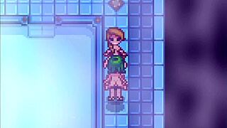 xtardew valley - jodi and caroline in the spa in spanish - stardew valley