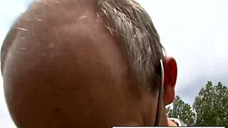 pregnant woman handles outdoor chores