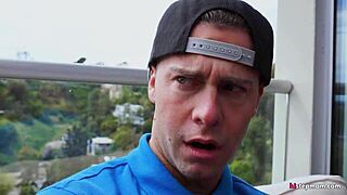 Bossy step mom demands lotion on her back and a hard fuck from step son