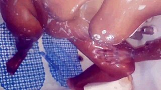 Black homemade video of African wife with big clit