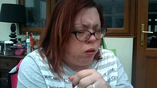European chubby smoker Tina Snua’s morning drag and cough fetish