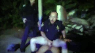 Mature cop gets effortless blowjob from young 18+ boy