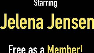 Jelena Jensen Slams Pussy with Bold Big Clit Action