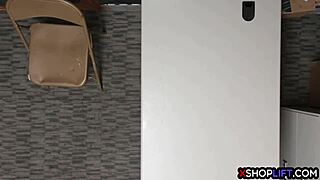 Shoplifting Tighty Teen 18+ Tried to Escape from Back Office