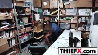 Will This Foxy Burglar Get Banged In The Garage?