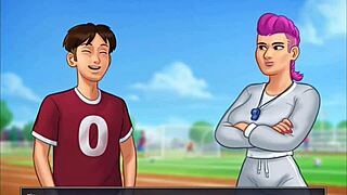 Summertime saga chapter 1 features judith's friend in blonde brunette game