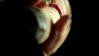 Wow, this solo blonde gets drenched at gloryhole! 💦