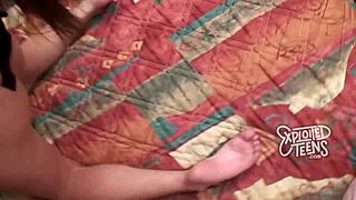 Hot teen makes first porn in casting interview