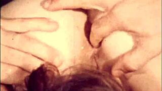 Vintage Family Taboo with Hairy Mommy in Retro Scene