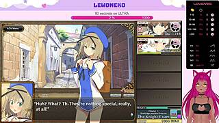 Vtuber Lewdneko Plays Evenicle Part 3 with Cute Anime Creampie Moaning