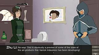 Angry Korra Gives Intense Blowjob with Her Big Tits