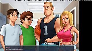 Summertime saga chapter 1 features judith's friend in blonde brunette game