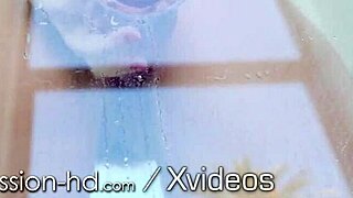 Passion-HD toy teasing leaves small tits babe with soaking wet pussy for action.