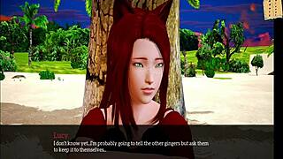 my new family episode with redhead amateur showing small tits in homemade erotic cartoon