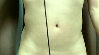 Hey, check out this anime guy tying his dick and balls with string!