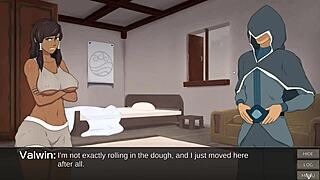 Angry Korra Gives Intense Blowjob with Her Big Tits