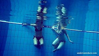 Me and Melisa Darkova stripping underwater